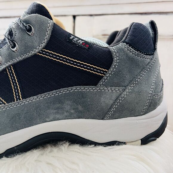 L.L. Bean Tek 2.5 Waterproof Trail Hiking Shoes Boots Mens 13 Med Gray / Blue - Picture 3 of 8